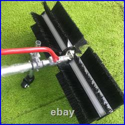 1.7 hp 43cc Gas Power Artificial Grass Sweeper Yard Sweeping Broom Cleaner Brush