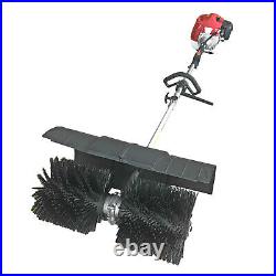 2.3HP 52cc 2 Stroke Hand Held Gas Power Heavy Loose Dirt Sweeper Air Cooled New