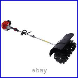 2-Stroke Gas Handheld Sweeper Lawn Street Brush Broom Air Cooling 2.3HP NEW