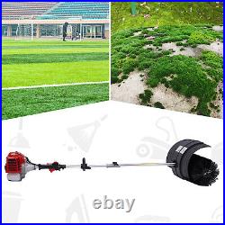 52CC 2.3HP Gas Power Brush Broom Sweeper Artificial Grass Sweeping Brush Cleaner