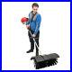 52CC 2-Stroke Gas Power Brush Broom Sweeper Artificial Grass for Driveways Stree