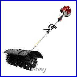 Gas Power Nylon Brush Broom Sweeper Artificial Grass Driveway Turf Snow Clean