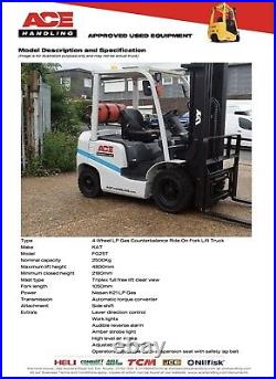 KAT FG25T3 Gas Container Spec Forklift Buy-£9995 HP-£49.91 Hire-£72.50pw AH1599
