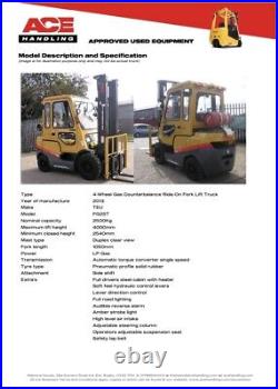 TCM FG25T3 Gas Forklift Hire-£47.50pw Buy-£9995 HP-£49.91 With VAT Only Deposit
